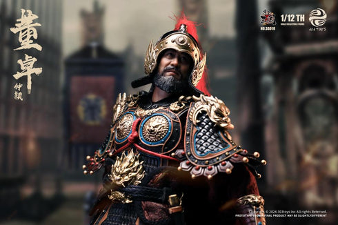 『掌中三国志』303TOYS SG010 郿侯董卓(とうたく)-仲穎(ちゅうえい) 1/12スケール可動フィギュア 通常版