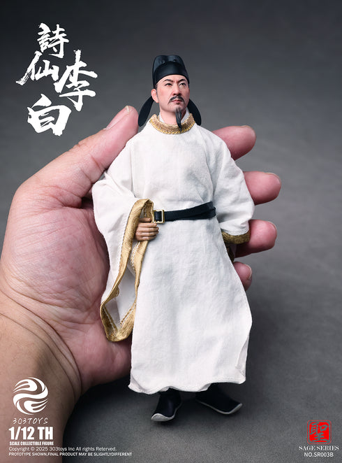 『聖人シリーズ』303TOYS NO.SR003B 詩仙・李白 1/12スケール可動フィギュア 豪華版