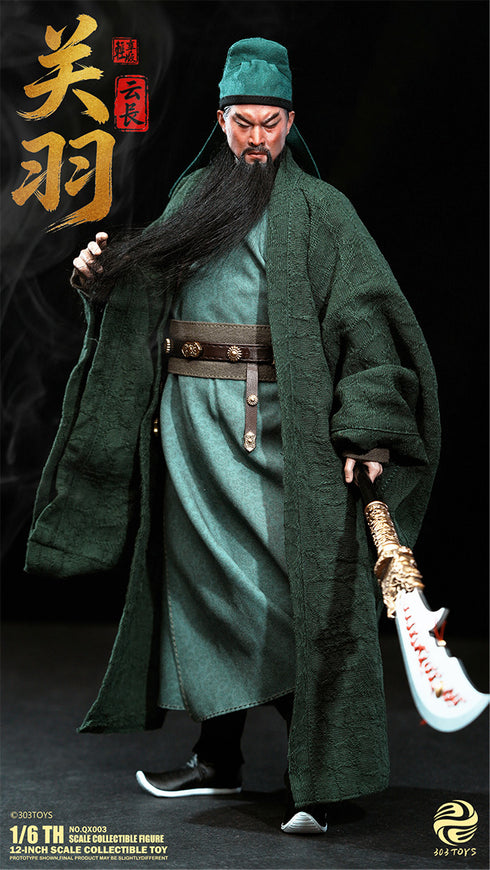 『三顧の礼シリーズ』303TOYS NO.QX003 関羽(かんう)-雲長(うんちょう) 1/6スケール可動フィギュア
