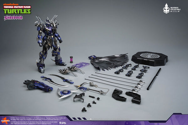 『ティーンエイジ・ミュータント・ニンジャ・タートルズ』HEATBOYS HB0119 SHREDDER(シュレッダー) メッキ版 合金可動フィギュア