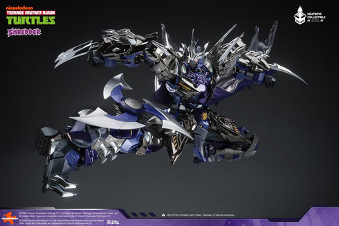 『ティーンエイジ・ミュータント・ニンジャ・タートルズ』HEATBOYS HB0119 SHREDDER(シュレッダー) メッキ版 合金可動フィギュア