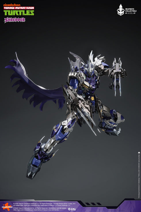 『ティーンエイジ・ミュータント・ニンジャ・タートルズ』HEATBOYS HB0119 SHREDDER(シュレッダー) メッキ版 合金可動フィギュア
