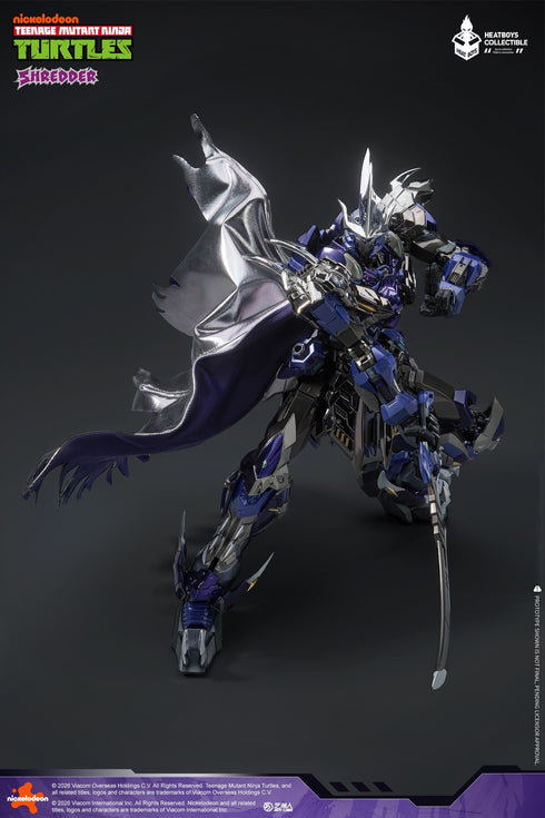 『ティーンエイジ・ミュータント・ニンジャ・タートルズ』HEATBOYS HB0119 SHREDDER(シュレッダー) メッキ版 合金可動フィギュア