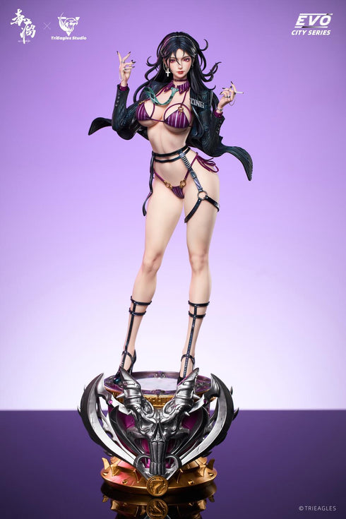 『suit thug(スーツ・サグ)』TES 風雨蘭(ふううらん) 1/4スケールスタチュー(ブラックコートVer.)