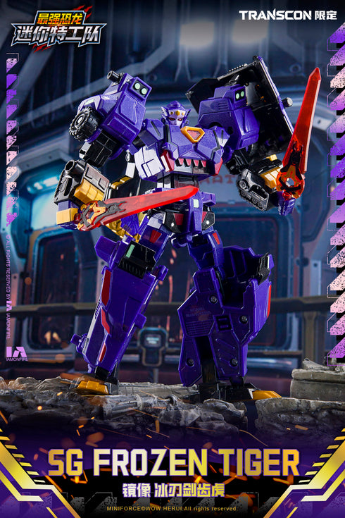 "Mini Force X Transcon" SG REX KAIZER D7 Transformable Action Figure