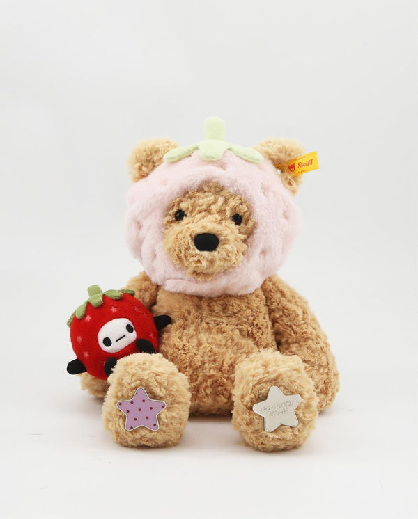 『GOODBAI GOODEES × STEIFF × ARTOX』草莓芬 毛绒玩具 泰迪熊