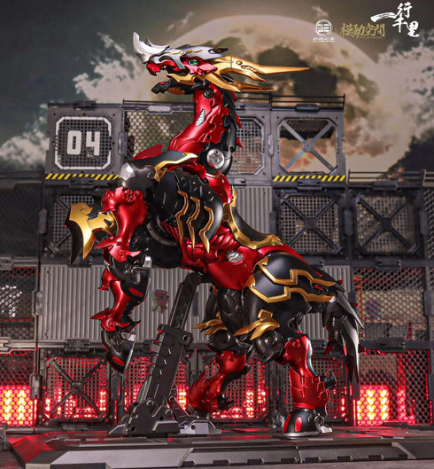『一行千里シリーズ』003_SAYING ZONE × 33 INDUSTRY 赤兎馬 合金変形玩具