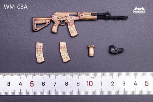 『HASUKI』001_ WM-03A 1/12スケール AK-12 装備セット(サンド)