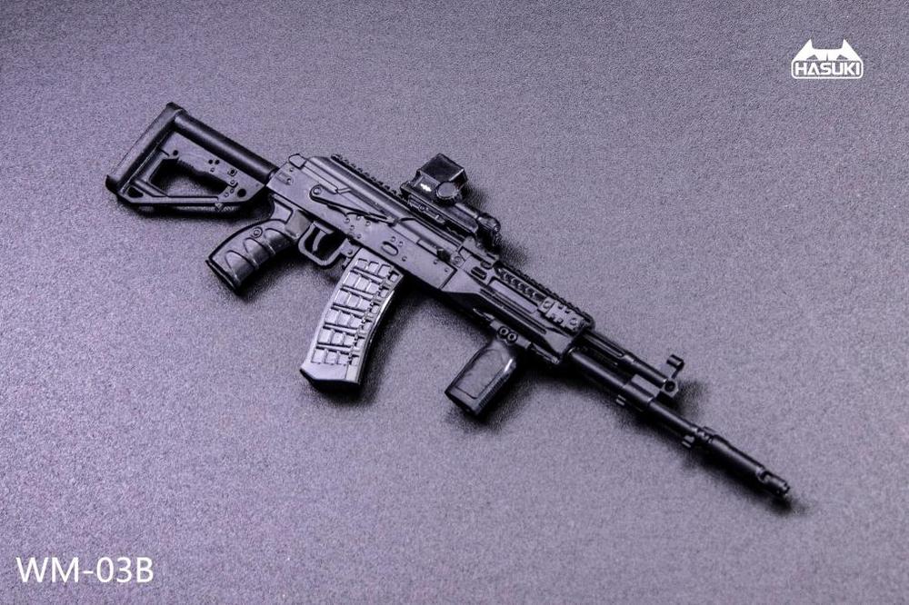 HABUSH 2本セット HASUKI』002_ WM-03B 1/12スケール AK-12 装備セット(ブラック