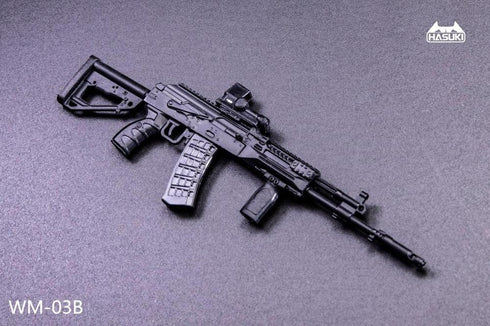 『HASUKI』002_ WM-03B 1/12スケール AK-12 装備セット(ブラック)