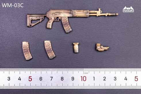 『HASUKI』003_ WM-03C 1/12スケール AK-12 装備セット(迷彩)
