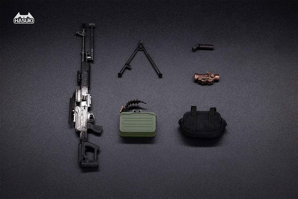 『ドールズフロントライン POCKET ARTシリーズ』008_HASUKI WM-05A 1/12スケール PKM 装備セット(ブラック)