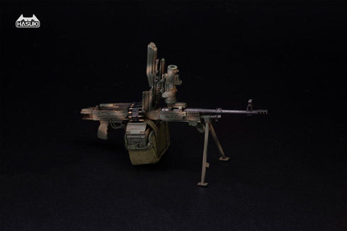 『ドールズフロントライン POCKET ARTシリーズ』009_HASUKI WM-05C 1/12スケール PKM 装備セット(ウッドランドカモ)