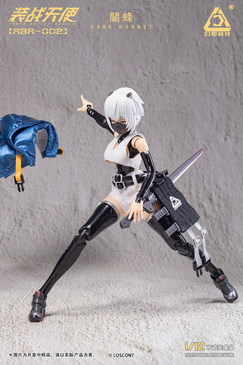『装戦天使(アームド・バトル・エンジェルズ)シリーズ』001_LOSCONT ABA-002 闇蜂(ダークホーネット) 1/12スケール可動フィギュア