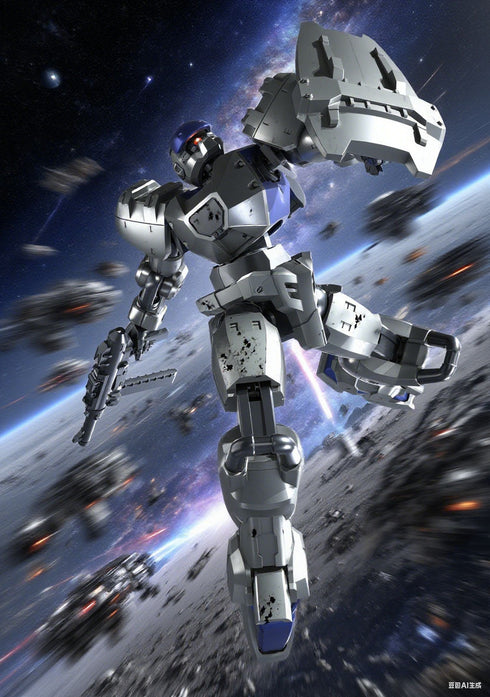 『ULTRA ACTION TROOPERシリーズ』007_SHEIK MAINLAND stag(スタッグ) 1/144スケール プラスチックモデルキット(ホワイト)