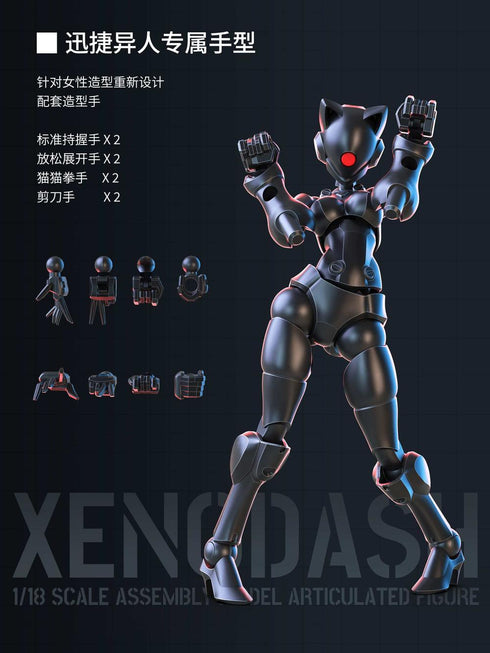 《3 min project系列》SHEIK MAINLAND 迅捷異人 1/18比例塑膠模型套件(黑色)