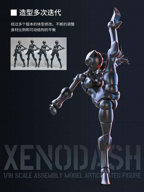 《3 min project系列》SHEIK MAINLAND 迅捷異人 1/18比例塑膠模型套件(黑色)