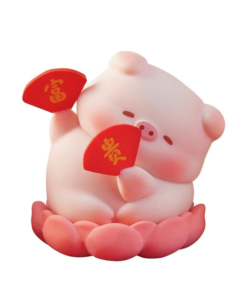 『Lucky Sweet Pig(ラッキースイートピッグ) - 幸運を祈りますシリーズ』011_WU HUA BU SHUO トレーディングフィギュア【BOX】