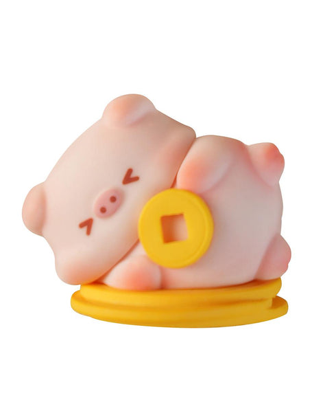 『Lucky Sweet Pig(ラッキースイートピッグ) - 幸運を祈りますシリーズ』011_WU HUA BU SHUO トレーディングフィギュア【BOX】
