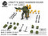 『レムナント・ドーム シリーズ』008_WARRIORS WORKSHOP WWS-O-01/04 マッチソルジャー/インダストリアルソルジャーズ 1/30スケール プラスチックモデルキット(グリーン)