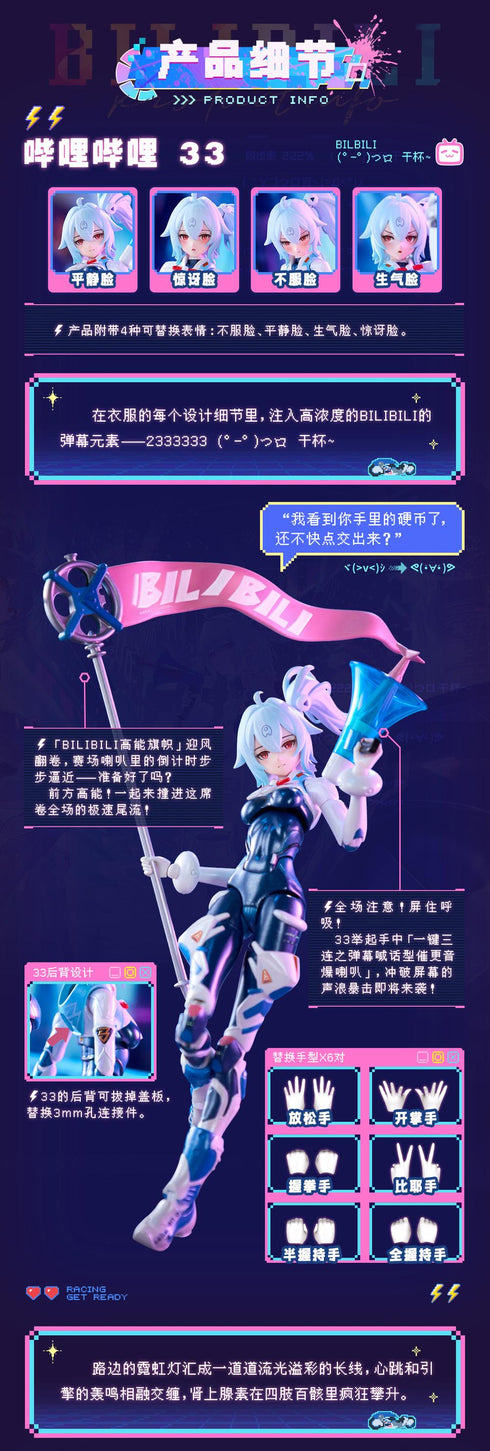 『bilibili』核金重構(Nuclear Gold Reconstruction) 33 スピードスリップストリーム 拜年紀 1/12 完成品アクションフィギュア(単体版)