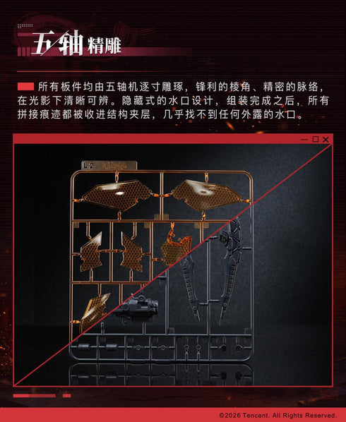 《王者榮耀 鎧》核金重構(Nuclear Gold Reconstruction)緋天戰甲 塑膠模型套件