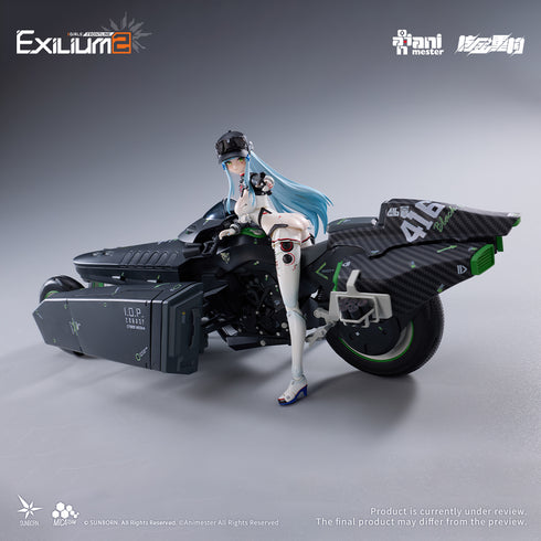 《娃娃前線2:艾克西利姆》核金重構(Nuclear Gold Reconstruction)庫爾卡伊-速星 1/12 完成品動作人偶&摩托車 1/12 塑膠模型套組