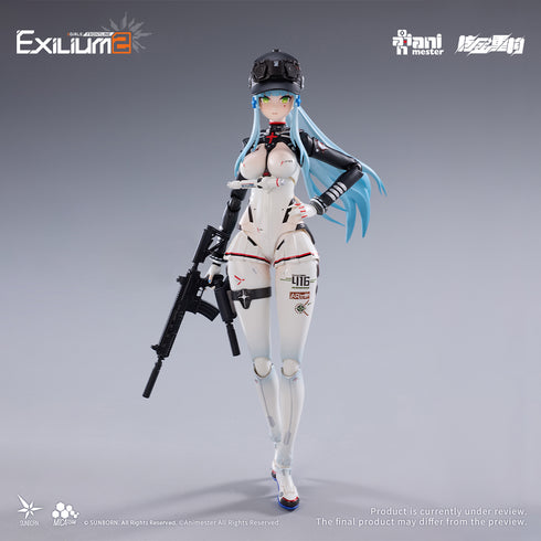 《娃娃前線2:艾克西利姆》核金重構(Nuclear Gold Reconstruction)庫爾卡伊-速星 1/12 完成品動作人偶&摩托車 1/12 塑膠模型套組