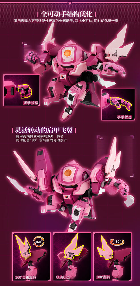 『Fruity ROBO(フルーティーロボ)』008_YI LI CHUANG WAN Peach Surfer(ピーチサーファー) プラスチックモデルキット