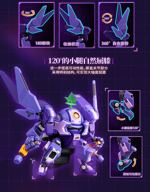 『Fruity ROBO(フルーティーロボ)』009_YI LI CHUANG WAN Turbo Grape(ターボグレープ) プラスチックモデルキット