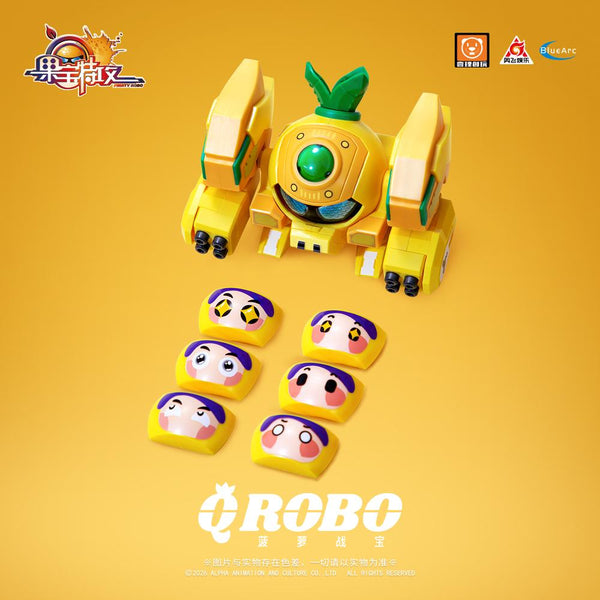 《Fruity ROBO》YI LI CHUANG WAN QROBO Pineapple Slasher 塑膠模型套件
