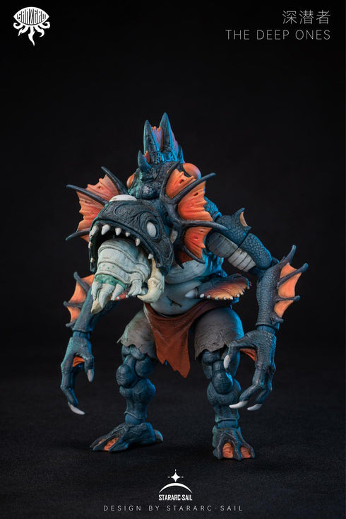 『SAN ZEROシリーズ』016_STARARC TOYS THE DEEP ONES(ザ ディープ ワンズ) 可動フィギュア(オレンジ)