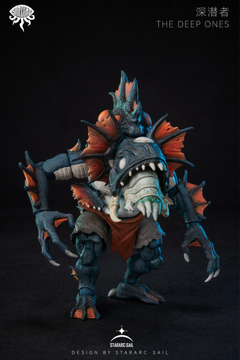『SAN ZEROシリーズ』016_STARARC TOYS THE DEEP ONES(ザ ディープ ワンズ) 可動フィギュア(オレンジ)