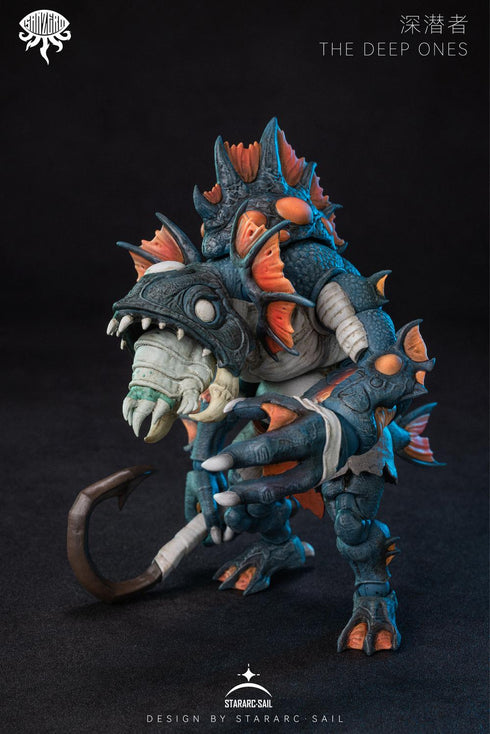 『SAN ZEROシリーズ』016_STARARC TOYS THE DEEP ONES(ザ ディープ ワンズ) 可動フィギュア(オレンジ)