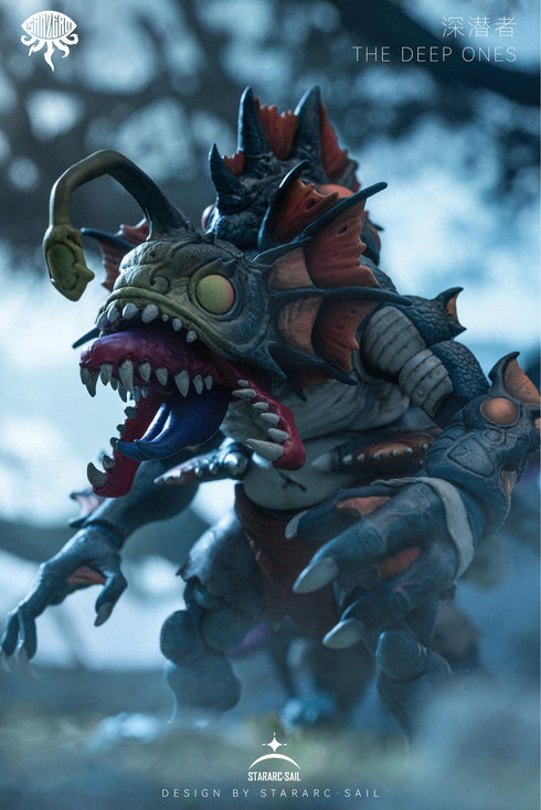 『SAN ZEROシリーズ』016_STARARC TOYS THE DEEP ONES(ザ ディープ ワンズ) 可動フィギュア(オレンジ)