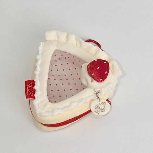"Fan Merchandise" NotBunny 10cm Plush Pouch - Triangle - Strawberry