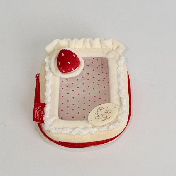 "Fan Merchandise" NotBunny 10cm Plush Pouch (Square - Strawberry)