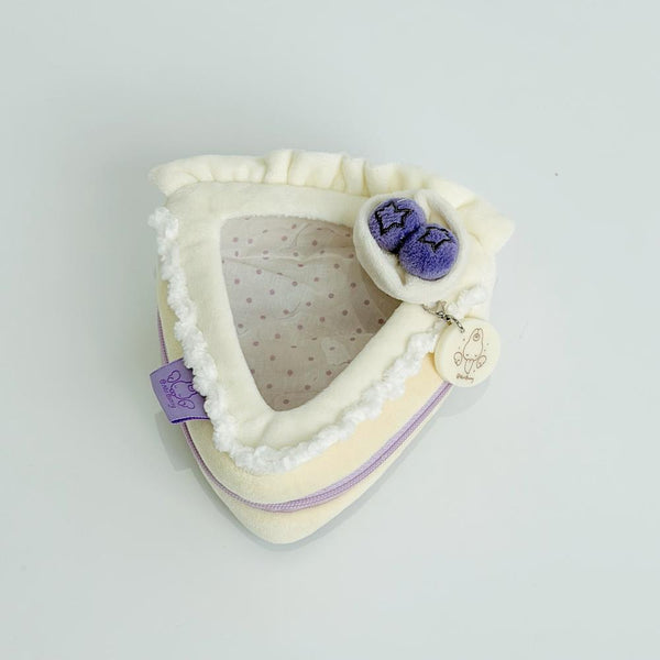 "Fan Merchandise" NotBunny 10cm Plush Pouch (Triangular, Blueberry)