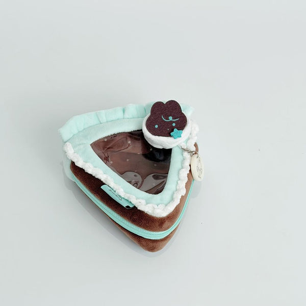 "Fan Merchandise" NotBunny 10cm Plush Pouch (Triangular, Chocolate Mint)