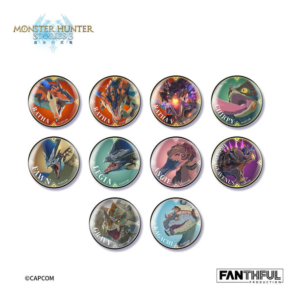 『モンスターハンターストーリーズ3 -運命の双竜-』006_FANTHFUL FP006MHS32026 オトモン トレーディング缶バッジ【BOX】