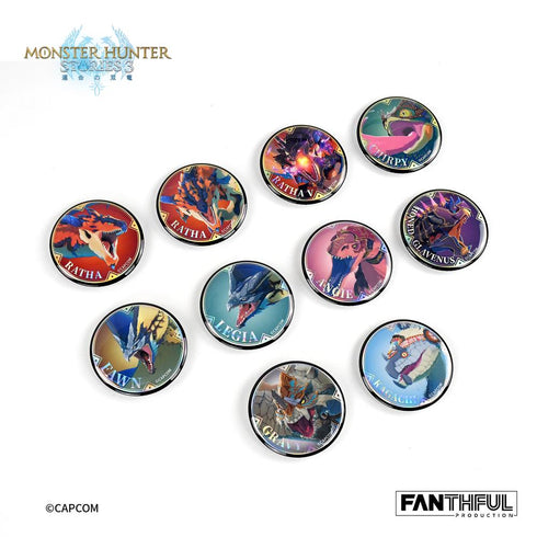 『モンスターハンターストーリーズ3 -運命の双竜-』006_FANTHFUL FP006MHS32026 オトモン トレーディング缶バッジ【BOX】