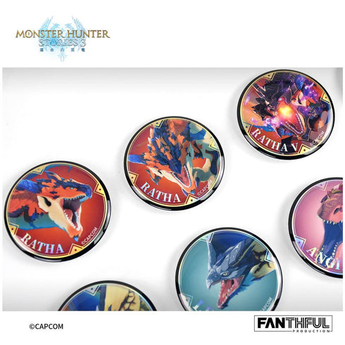 『モンスターハンターストーリーズ3 -運命の双竜-』006_FANTHFUL FP006MHS32026 オトモン トレーディング缶バッジ【BOX】