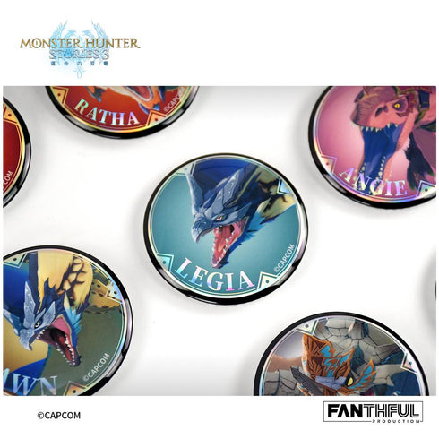 『モンスターハンターストーリーズ3 -運命の双竜-』006_FANTHFUL FP006MHS32026 オトモン トレーディング缶バッジ【BOX】