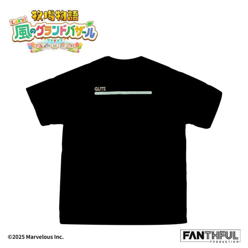 『牧場物語 Let's!風のグランドバザール』FANTHFUL FP001BKMN2026 黒Tシャツ XL