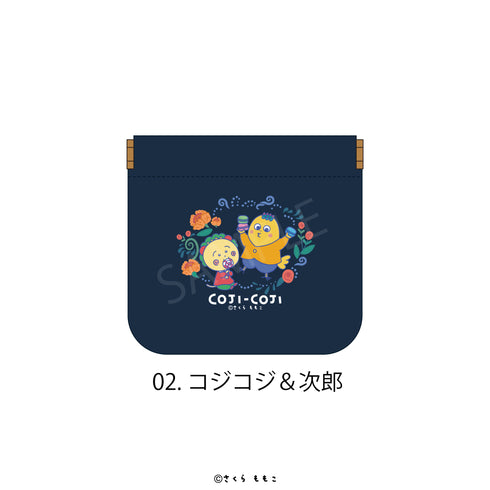 『COJI-COJI Flower Break Time』イージーオープンスリムポーチ Flower Break Time 02.コジコジ&次郎
