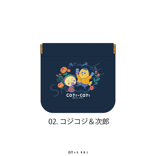 『COJI-COJI Flower Break Time』イージーオープンスリムポーチ Flower Break Time 02.コジコジ&次郎