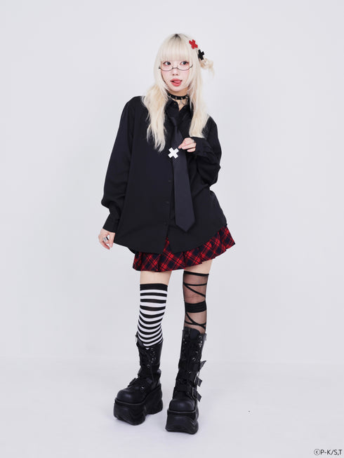 『しゅごキャラ!』QOOZA × しゅごキャラ! / ブラックシャツネクタイ