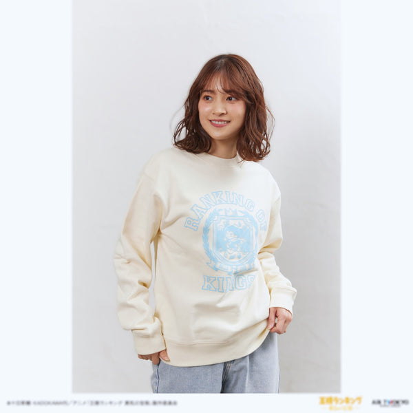 『王様ランキング 勇気の宝箱』ヨーロッパカレッジ風スウェット1(ボッジとカゲ)