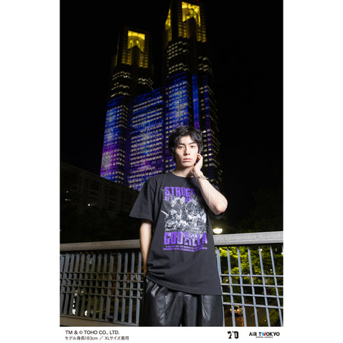 『ゴジラ』ゴジラ 70 周年記念 平成・VS シリーズ キャラクターアセンブル T シャツ