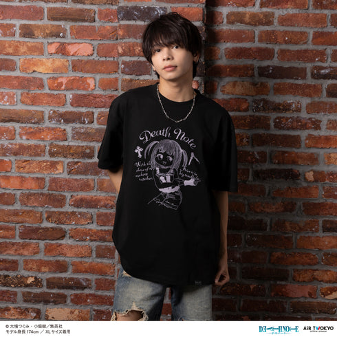 『DEATH NOTE』第1弾 シーンイラストTシャツ 3(弥海砂)ブラック